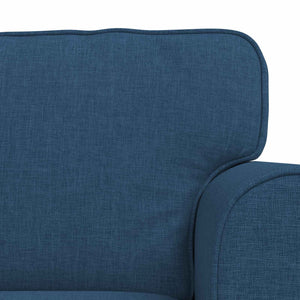 Blaues 2-teiliges Sofa-Set