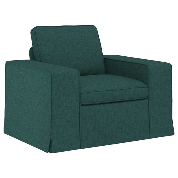 Dunkelgrünes 2-teiliges Sofa-Set