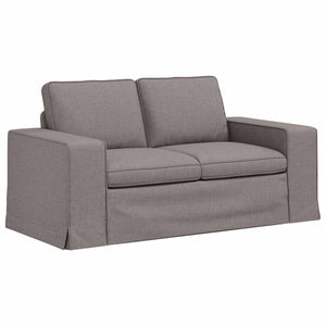 2-teiliges Sofa-Set Taupe Stoff