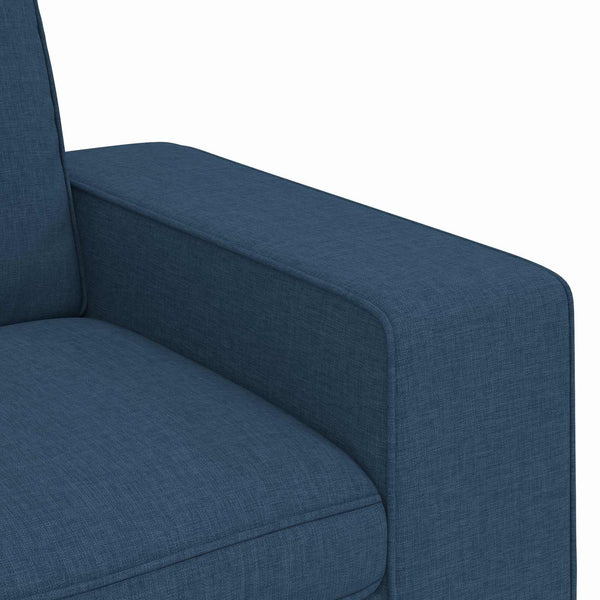 Blaues 2-teiliges Sofa-Set