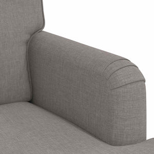 Sofa Set 2-teilig Taupe Stoff