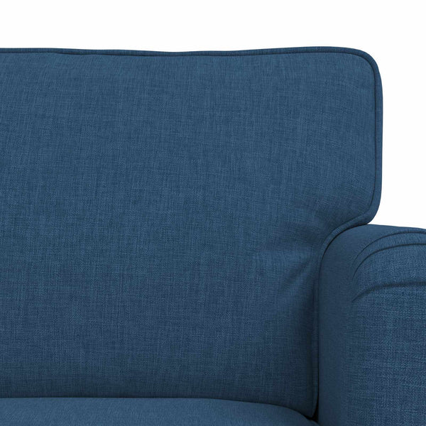 Blaues 2-teiliges Sofa-Set