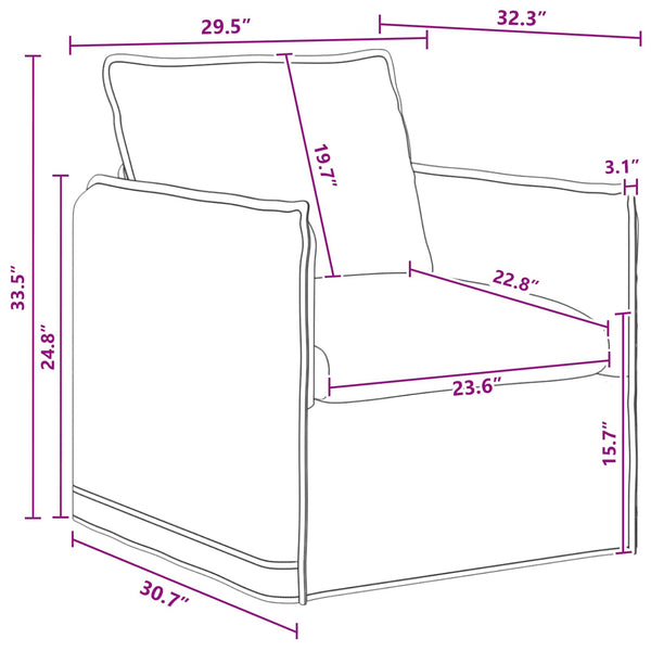 Dunkelgraues Sofa-Set, 2-teilig