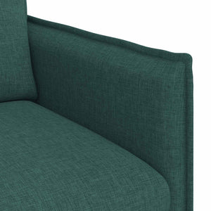 Dunkelgrünes 2-teiliges Sofa-Set