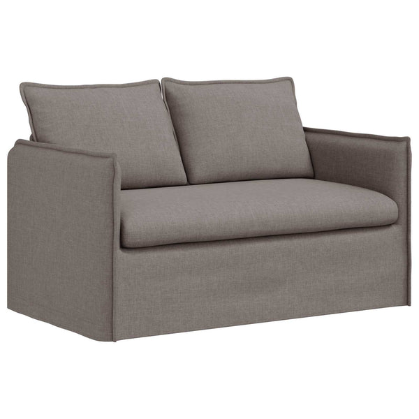 Sofa Set 2-teilig Taupe Stoff