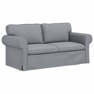 Hellgraues 2-teiliges Sofa-Set