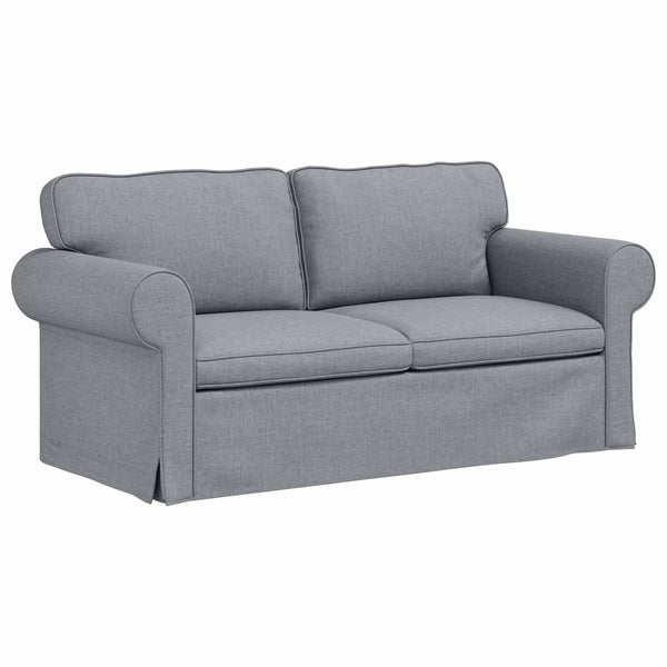 Hellgraues 2-teiliges Sofa-Set