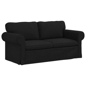 Schwarzes 2-teiliges Sofa-Set