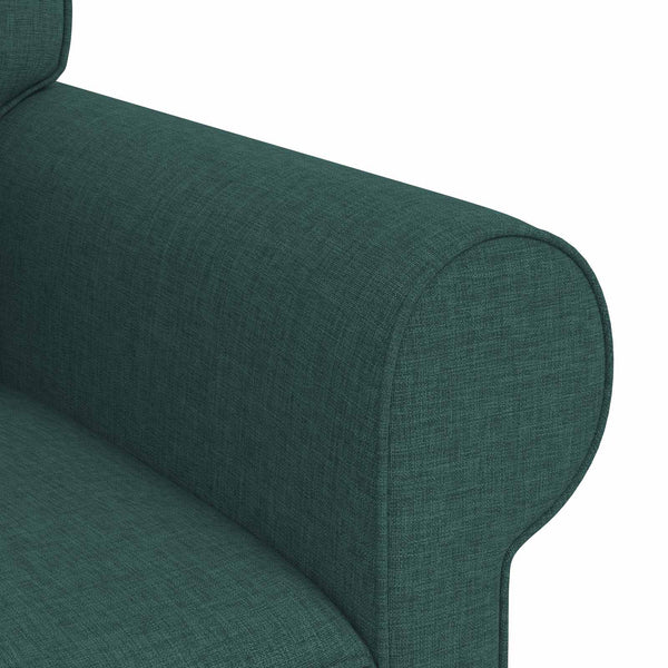 Dunkelgrünes 2-teiliges Sofa-Set