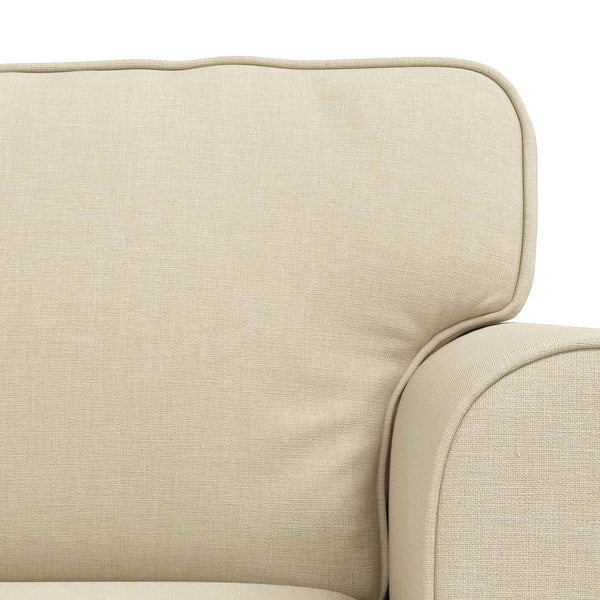 Creme Stoff Sofa Set, 2-teilig