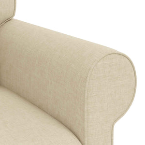 Creme Stoff Sofa Set, 2-teilig