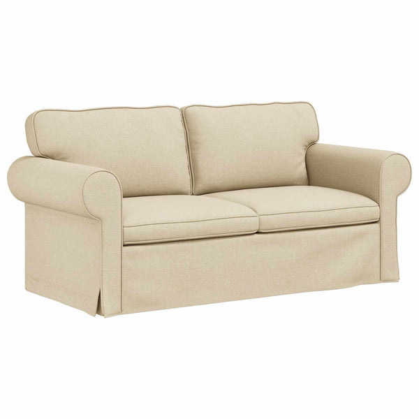 Creme Stoff Sofa Set, 2-teilig