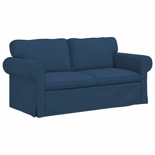 Blaues 2-teiliges Sofa-Set