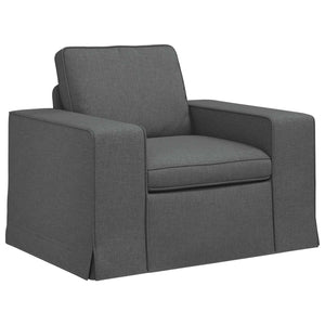 Dunkelgraues 2-teiliges Sofa-Set