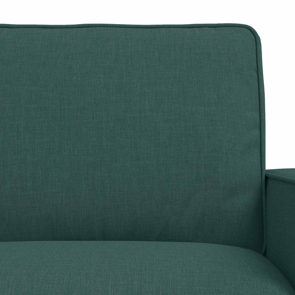 Dunkelgrünes 2-teiliges Sofa-Set