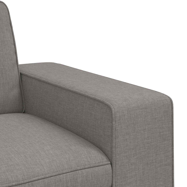 Sofa Set 2-teilig Taupe Stoff