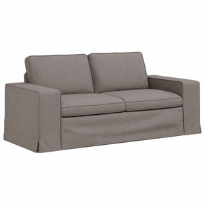Sofa Set 2-teilig Taupe Stoff