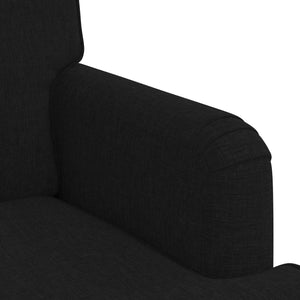Schwarzes 2-teiliges Sofa-Set