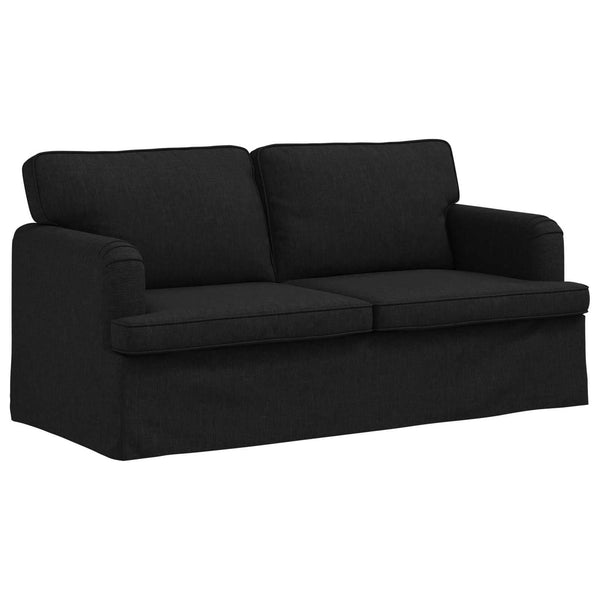 Schwarzes 2-teiliges Sofa-Set