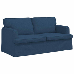 Blaues 2-teiliges Stoffsofa-Set