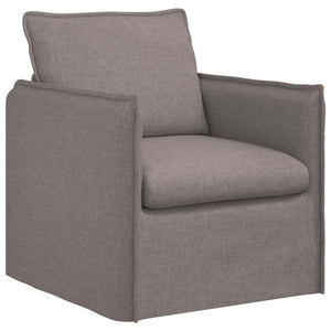 Sofa Set 2-teilig Taupe Stoff