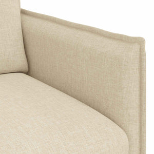 Creme Stoff Sofa Set, 2-teilig