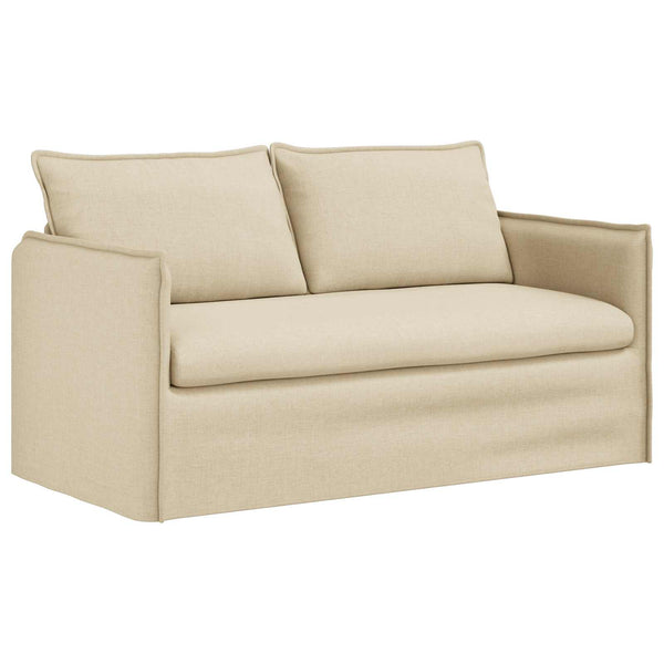 Creme Stoff Sofa Set, 2-teilig