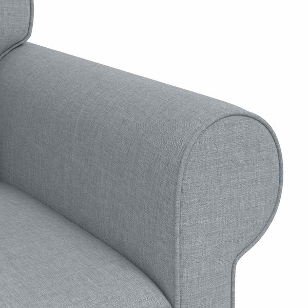 Hellgraues 2-teiliges Sofa-Set
