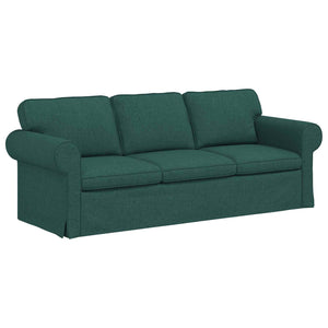 Dunkelgrünes 2-teiliges Sofa-Set