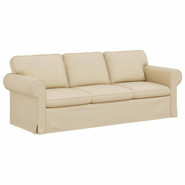 Creme Sofa Set 2-teilig Stoff