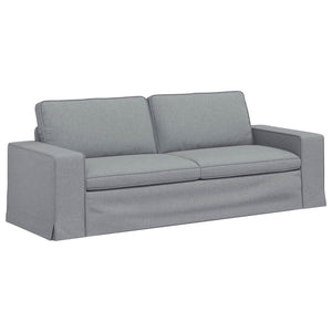 2-teiliges Sofa-Set Hellgrau