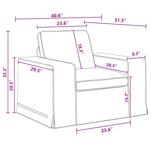 Dunkelgraues 2-teiliges Sofa-Set