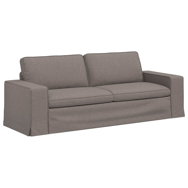 Taupe Stoff Sofa Set, 2-teilig