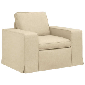Creme Stoff Sofa Set, 2-teilig