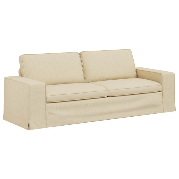 Creme Stoff Sofa Set, 2-teilig