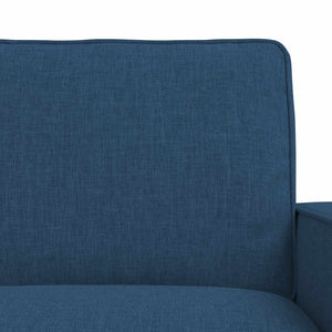 Blaues 2-teiliges Sofa-Set