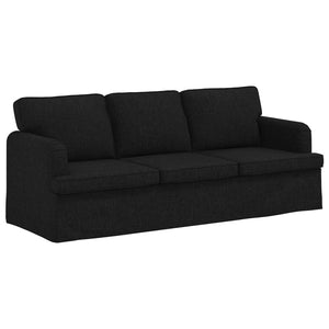 Schwarzes 2-teiliges Sofa-Set