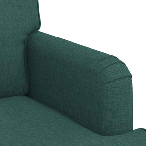 Dunkelgrünes 2-teiliges Sofa-Set