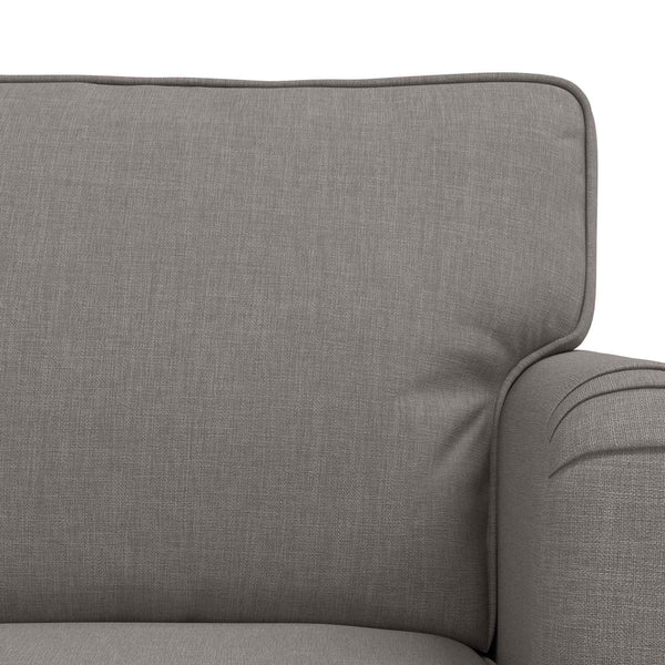 Sofa Set 2-teilig Taupe Stoff