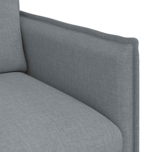 Hellgraues Sofa-Set, 2-teilig