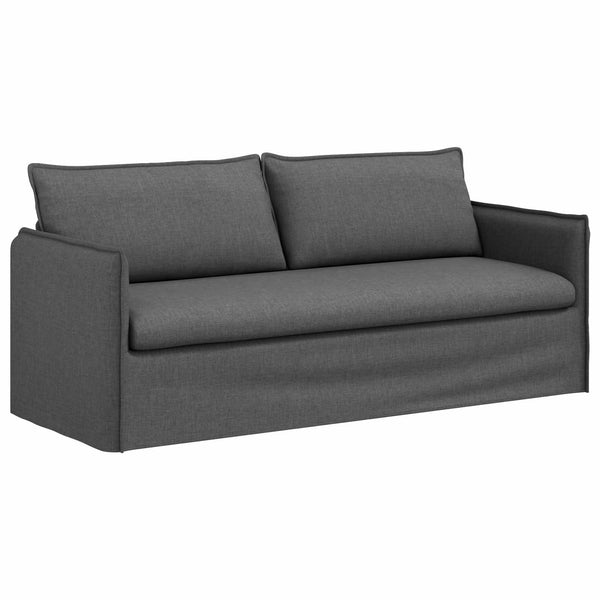 Dunkelgraues 2-teiliges Sofa-Set
