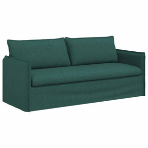 Dunkelgrünes 2-teiliges Sofa-Set