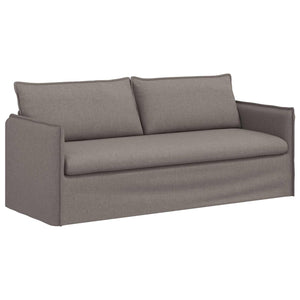 Sofa Set 2-teilig Taupe Stoff