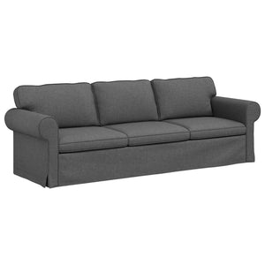Dunkelgraues 2-teiliges Stoffsofa-Set