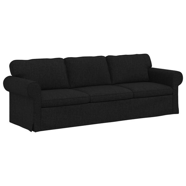 Schwarzes 2-teiliges Sofa-Set