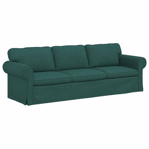 Dunkelgrünes 2-teiliges Stoffsofa-Set