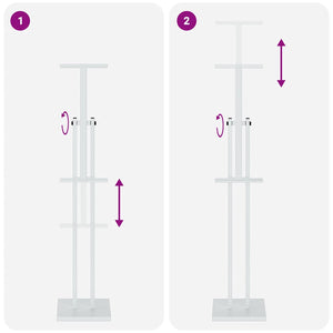 Weiße Messestände, 2er-Set