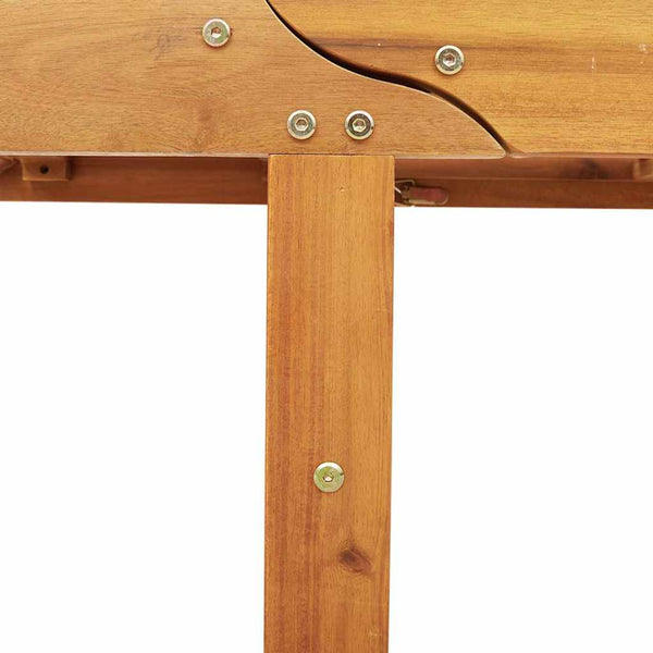Sonnenliege Akazie Holz Braun