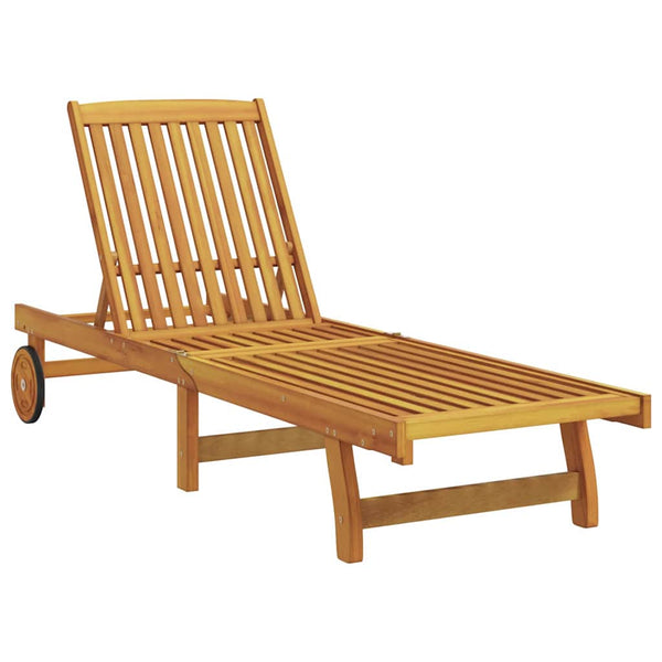 Sonnenliege Akazie Holz Braun