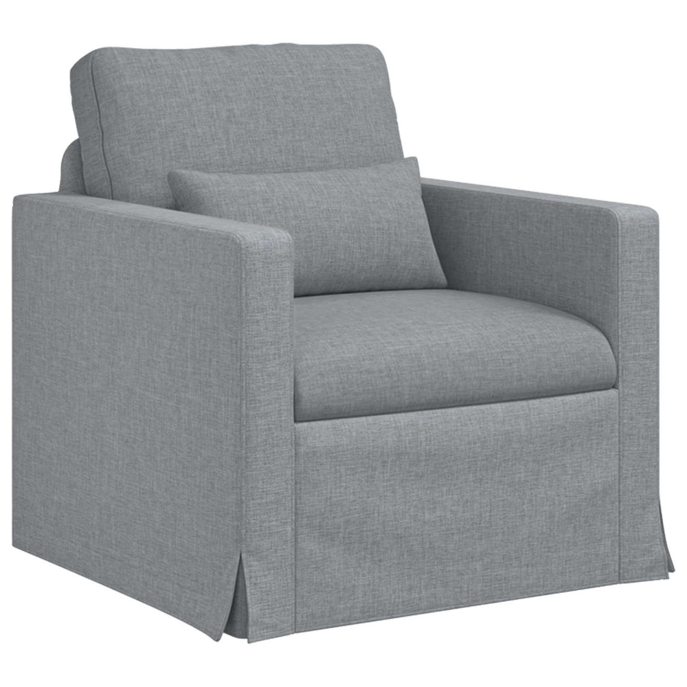 vidaXL Canapé Gris clair 78 x 78 x 80 cm Tissu